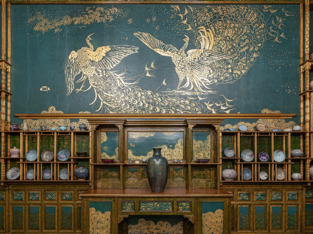 Peacock mural