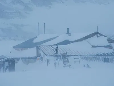 Explorer Robert Scott built a hut at Cape Evans during his 1910-1913 expedition; all five members of his team perished.