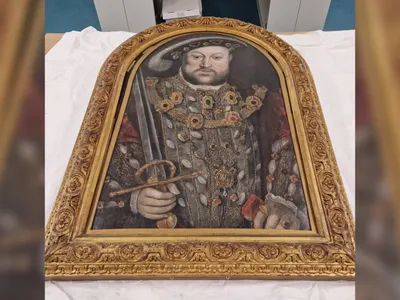 This portrait of Henry VIII was one of 22 in a set commissioned by Ralph Sheldon in the late 16th century.