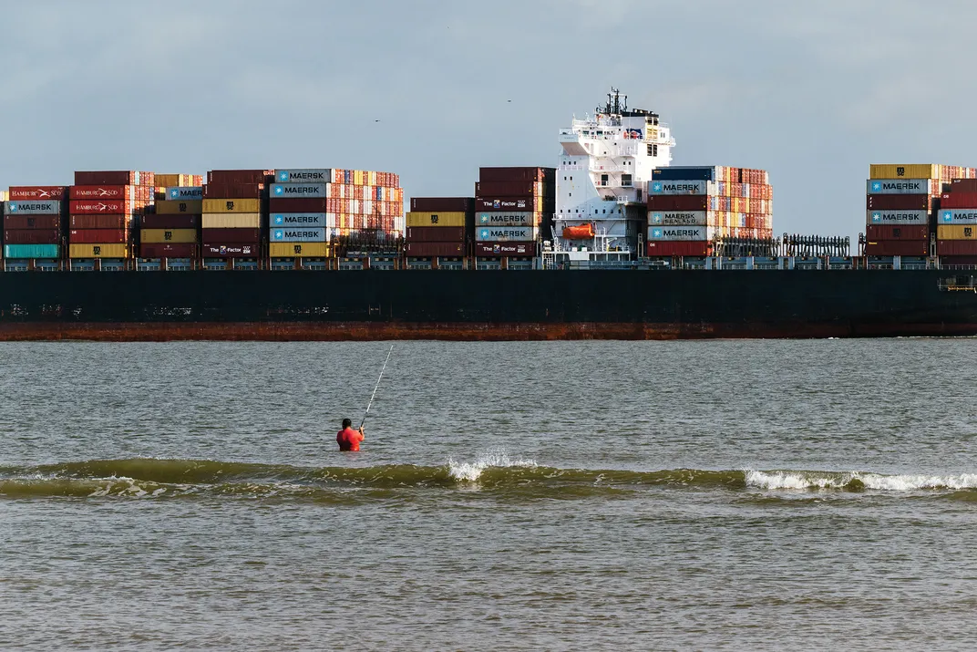 A container ship