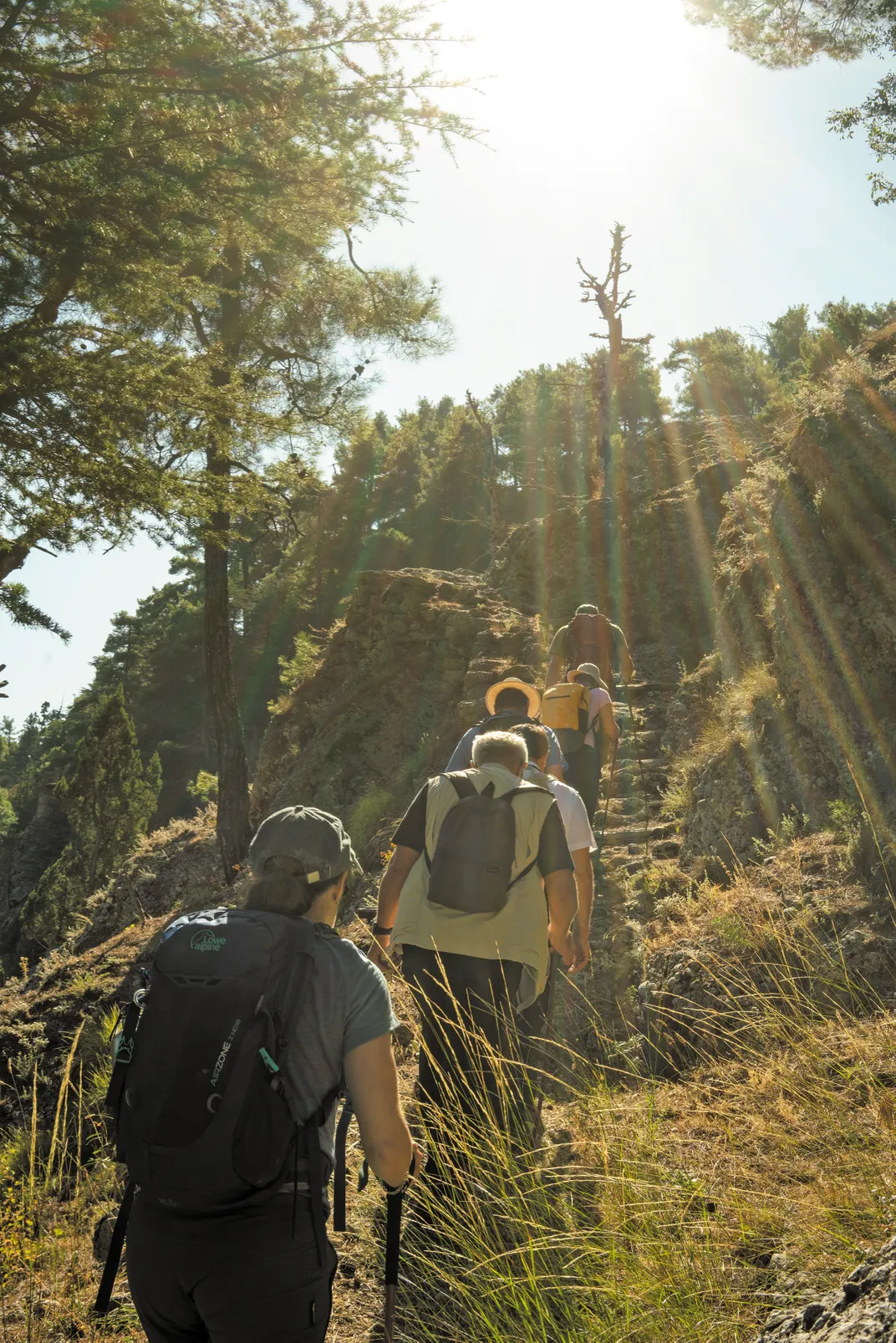 a group Hiking through Koprulu Canyon