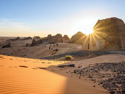 Meroe, 150 miles north of Khartoum, served as a necropolis for the kings and queens of Kush for close to 600 years.