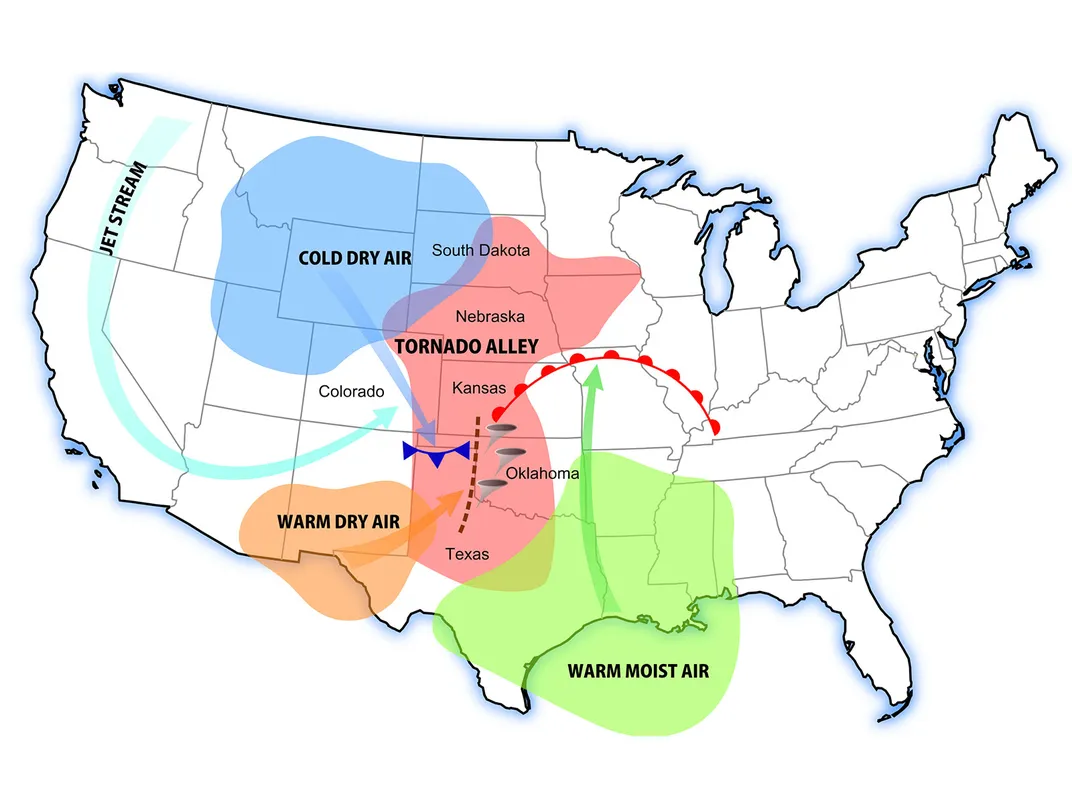 Tornado Alley Map